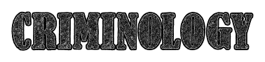 Criminology font