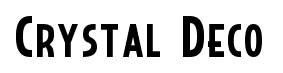 Crystal Deco font