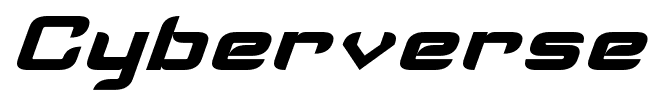 Cyberverse font