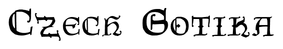 Czech Gotika font