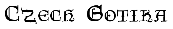 Czech Gotika font