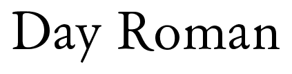 Day Roman font