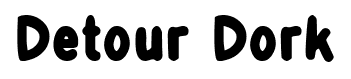 Detour Dork font