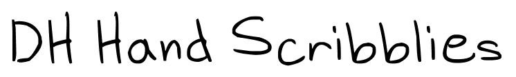 DH Hand Scribblies font