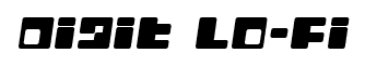 Digit Lo-Fi font