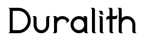 Duralith font