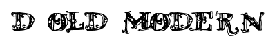 D Old Modern font