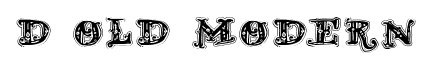 D Old Modern font