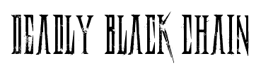 Deadly Black Chain font