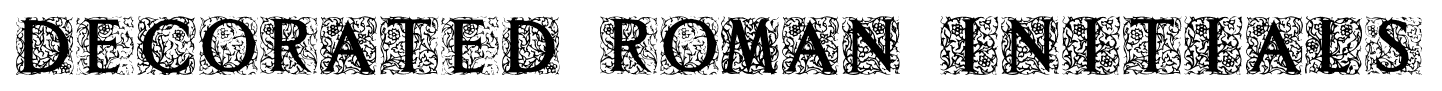Decorated Roman Initials font