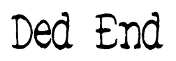 Ded End font