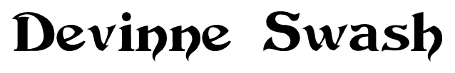Devinne Swash font