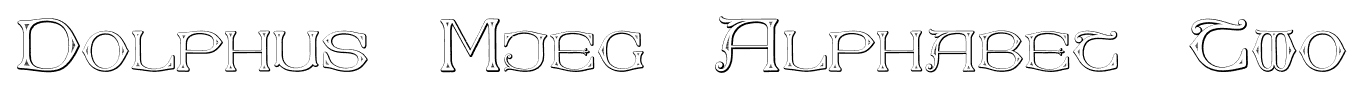 Dolphus-Mieg Alphabet Two font