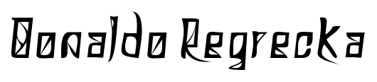 Donaldo Regrecka font