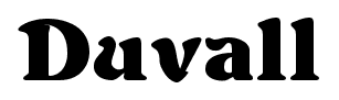 Duvall font