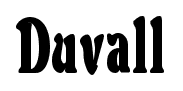 Duvall font