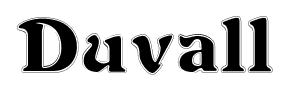 Duvall font