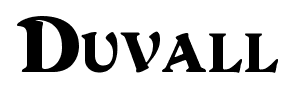 Duvall font