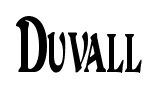 Duvall font
