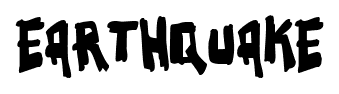 Earthquake font