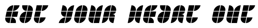 Eat your heart out font