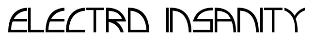 Electro Insanity font