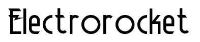 Electrorocket font