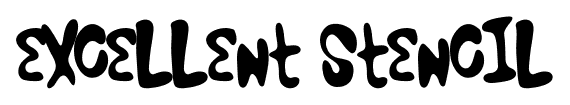 Excellent Stencil font