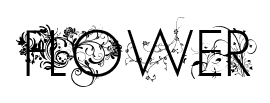 Flower font