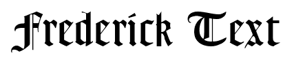 Frederick Text font