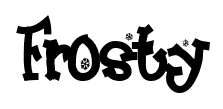 Frosty font