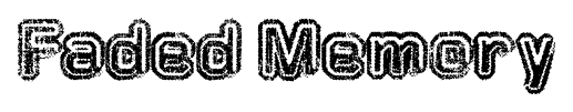 Faded Memory font