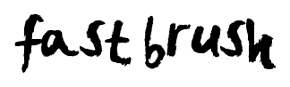 Fast Brush font