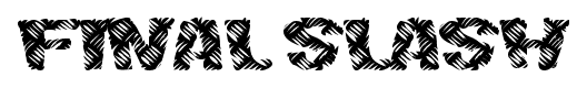 Final Slash font