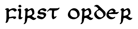 First Order font