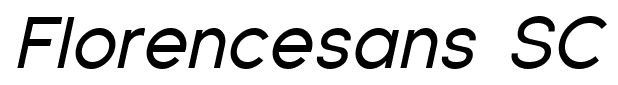 Florencesans SC font