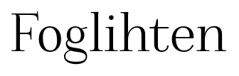 Foglihten font
