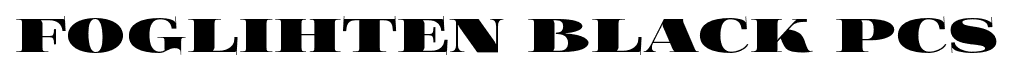 Foglihten Black Pcs font