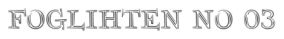 Foglihten No 03 font