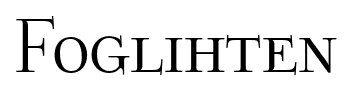 Foglihten font