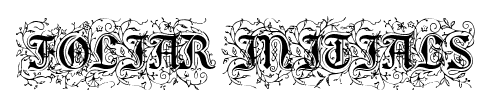 FOLIAR INITIALS font