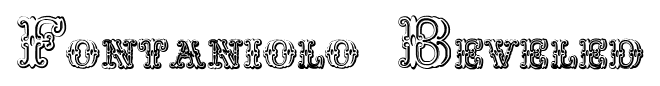 Fontaniolo Beveled font