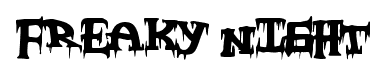 Freaky Night font