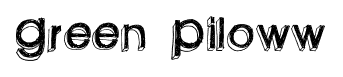 Green Piloww font