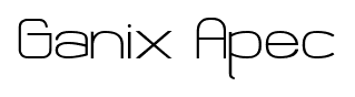 Ganix Apec font