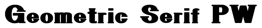Geometric Serif PW font