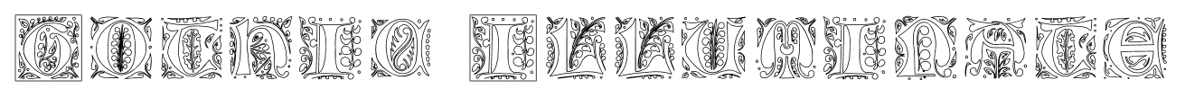 Gothic Illuminate font