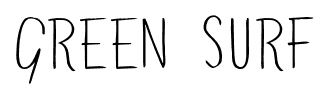 Green Surf font