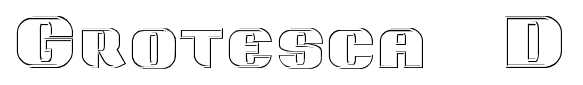 Grotesca 3D font