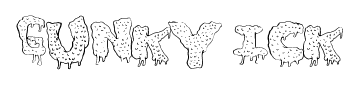 Gunky Ick font